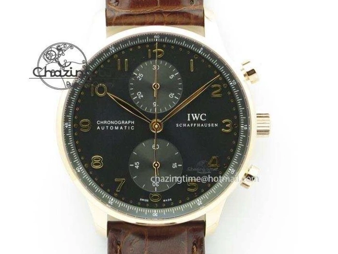 MIROTIME 0409 Packable Portuguese IW358304 ZF 1:1 Best Edition SS White Dial Blue Markers on Leather Strap A 7079